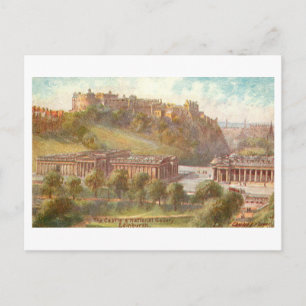 Cartão Postal Castelo Antigo, Edimburgo, Escócia