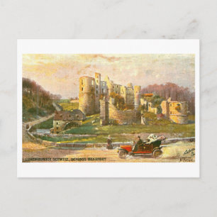Cartão Postal Castelo Antigo Schloss Beaufort no Luxemburgo