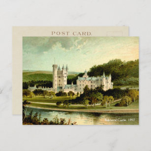 Cartão Postal Castelo Balmoral 1897 Restaurado Alta Resolução