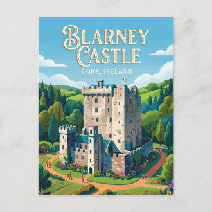Cartão Postal Castelo Blarney Irlanda