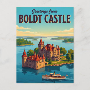 Cartão Postal Castelo Boldt EUA
