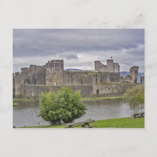 Cartão Postal Castelo Caerphilly
