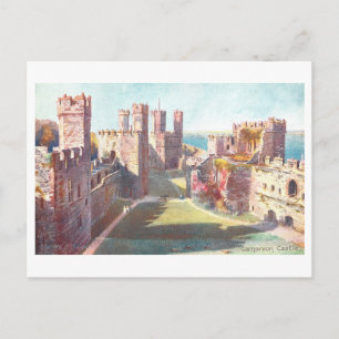 Cartão Postal Castelo Carnarvon Antigo