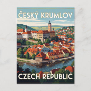 Cartão Postal Castelo Cesky Krumlov República Tcheca Viagens