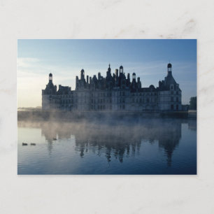 Cartão Postal Castelo Chambord ao amanhecer, Loir-et-Cher, Loire