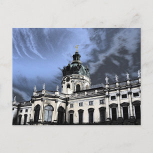 Cartão Postal castelo charlottenburg em Berlim Alemanha