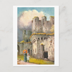 Cartão Postal Castelo Conwy Vintage no País de Gales