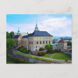 Cartão Postal Castelo de Akershus em Olso, Noruega