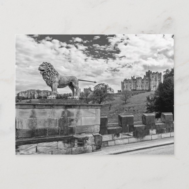 Cartão Postal Castelo de Alnwick, Northumberland (Frente)