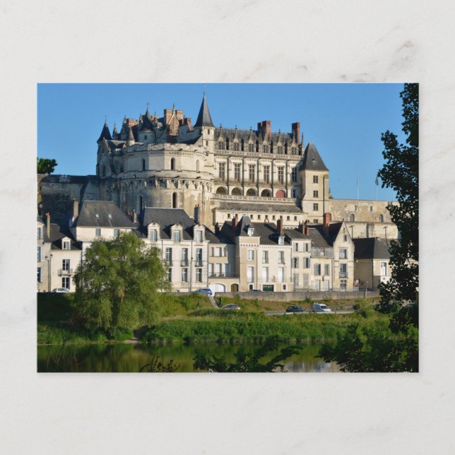 Cartão Postal Castelo de Amboise em França (Frente)