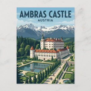 Cartão Postal Castelo de Ambras Áustria