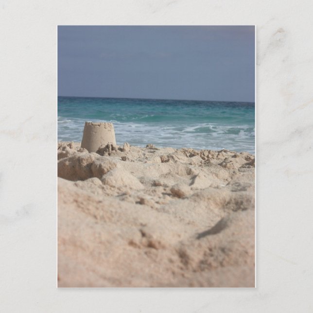 Cartão Postal castelo de areia (Frente)