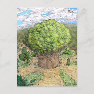 Cartão Postal Castelo de Árvore Encantado