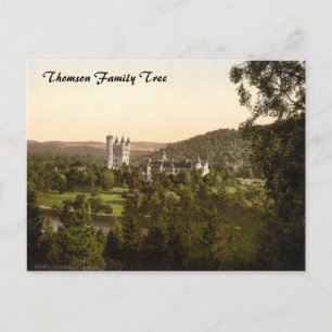 Cartão Postal Castelo de Balmoral, Royal Deeside, Escócia
