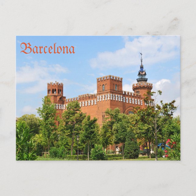 Cartão Postal Castelo de Barcelona (Frente)