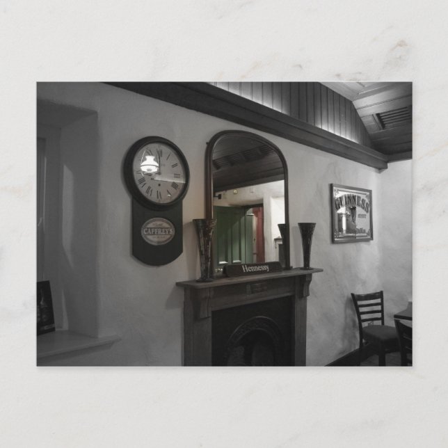 Cartão Postal Castelo de Belfast do bar da adega (Frente)