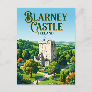 Cartão Postal Castelo de Blarney Irlanda