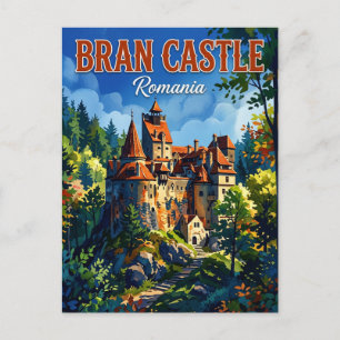 Cartão Postal Castelo de Bran Romênia