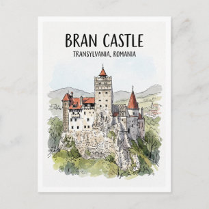 Cartão Postal Castelo de Bran Romênia