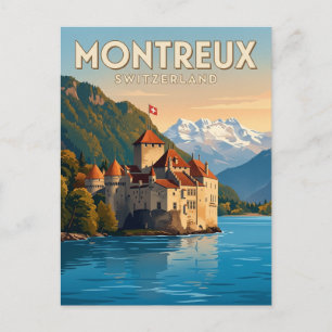Cartão Postal Castelo de Chillon Suíça