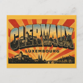 Cartão Postal Castelo de Clervaux Luxemburgo