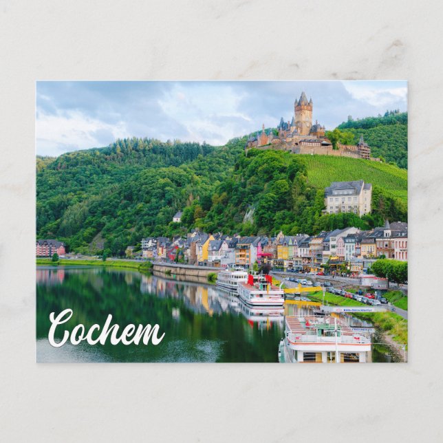 Cartão Postal Castelo de Cochem, Alemanha (Frente)