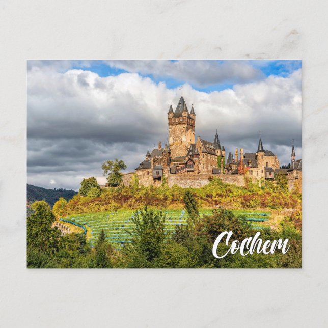 Cartão Postal Castelo de Cochem, Alemanha (Frente)