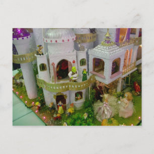 Cartão Postal Castelo de conto de fadas miniatura