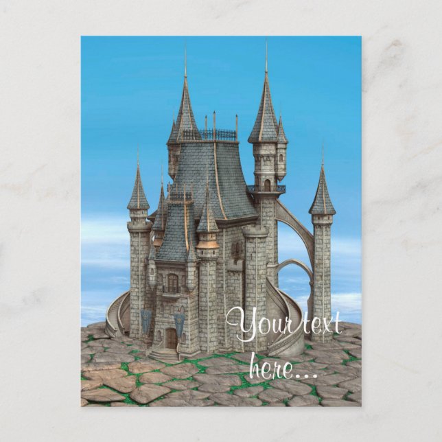 Cartão Postal Castelo de Contos de Fadas (Frente)
