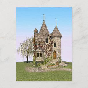 Cartão Postal Castelo de Contos de Fadas Presente Perfeito de An