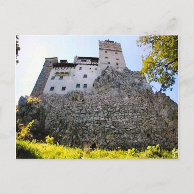 Cartão Postal Castelo de Drácula, Bran, à procura (Frente)