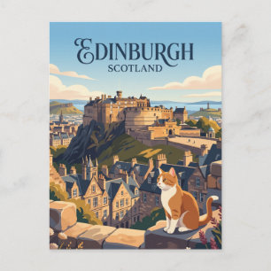 Cartão Postal Castelo de Edimburgo Escócia