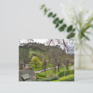 Cartão Postal Castelo de Edimburgo na Primavera
