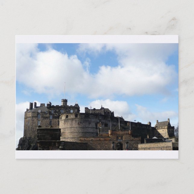 Cartão Postal Castelo de Edinburgh na Escócia (Frente)