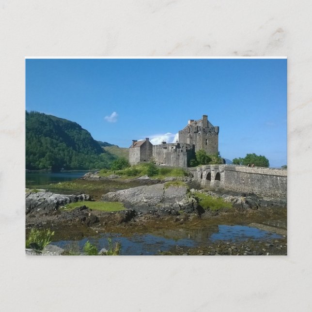 Cartão Postal Castelo de Eilean Donan, Escócia (Frente)