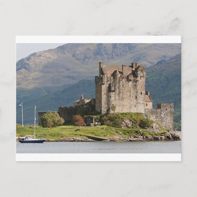 Cartão Postal Castelo de Eilean Donan, Escócia, Reino Unido 2 (Frente)