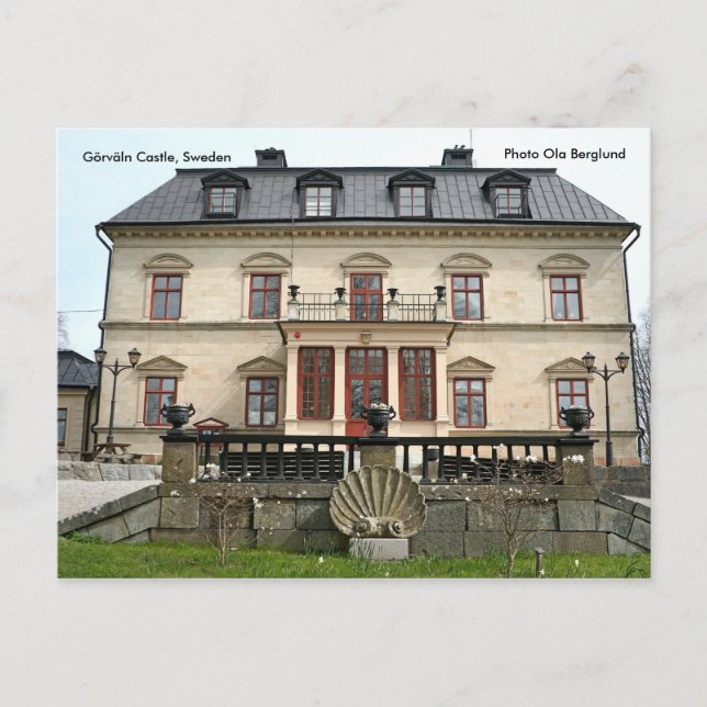 Cartão Postal Castelo de Görväln, Suecia, Foto Ol... (Frente)