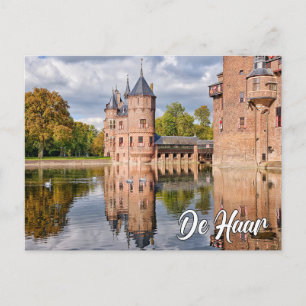 Cartão Postal Castelo De Haar, Utrecht, Holanda