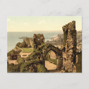 Cartão Postal Castelo de Hastings, Hastings, Sussex, Inglaterra