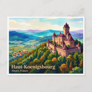 Cartão Postal Castelo de Haut-Koenigsbourg Orschwiller França