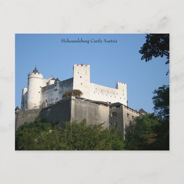 Cartão Postal Castelo de Hohensalzburg, Áustria (Frente)