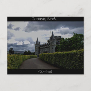 Cartão Postal Castelo de Inveraray ao Anoitecer