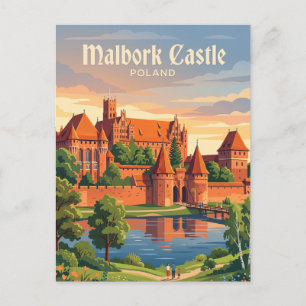 Cartão Postal Castelo de Malbork Polônia