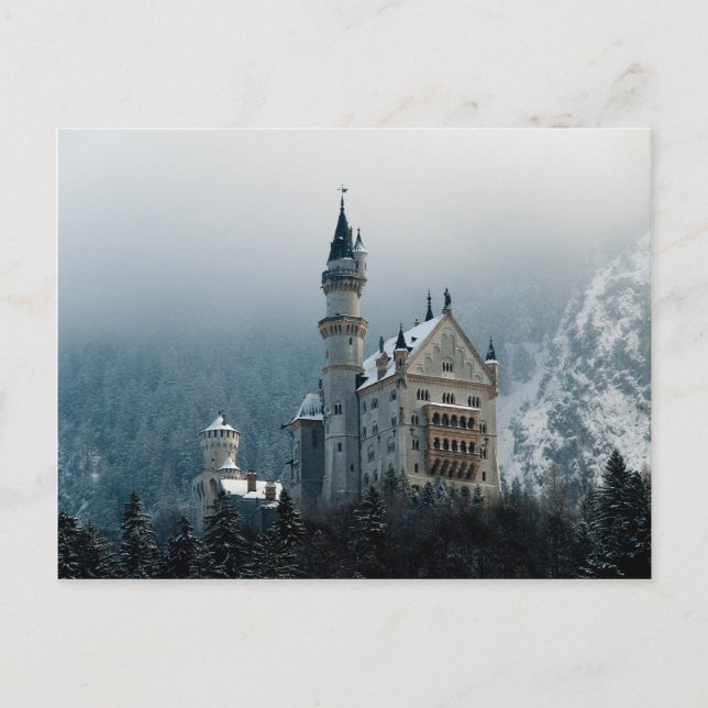 Cartão Postal Castelo de Neuschwanstein Alemanha (Frente)