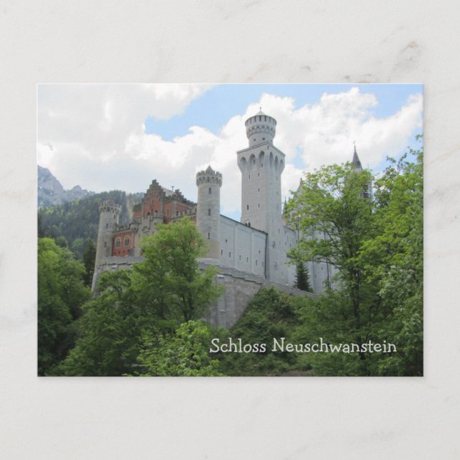 Cartão Postal Castelo de Neuschwanstein - Alemanha (Frente)
