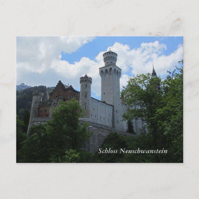 Cartão Postal Castelo de Neuschwanstein - Alemanha (Frente)