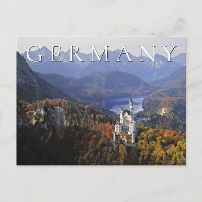 Cartão Postal Castelo de Neuschwanstein | Alemanha, Baviera (Frente)