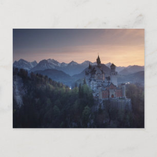 Cartão Postal Castelo de Neuschwanstein, construído no final do