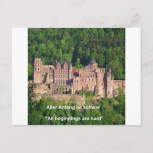 Cartão Postal Castelo de Neuschwanstein Frankfurt & Citação Alem