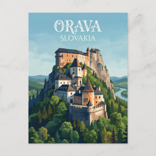 Cartão Postal Castelo de Orava Eslováquia